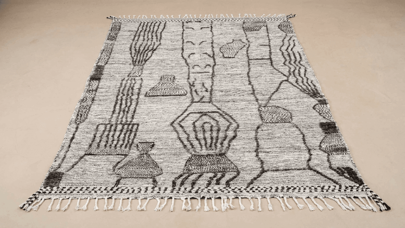 Neutral Arch Kilim Taznakht Rug