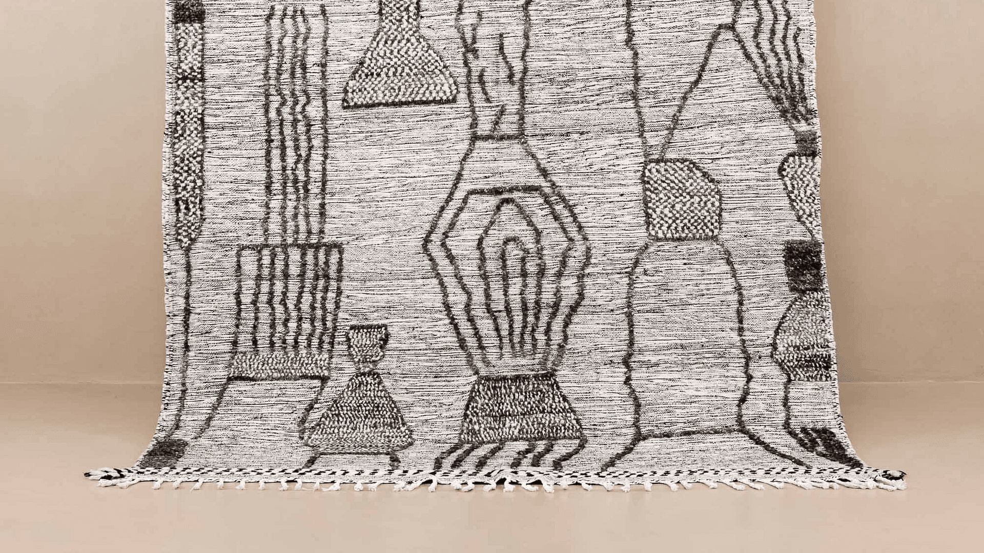 Neutral Arch Kilim Taznakht Rug