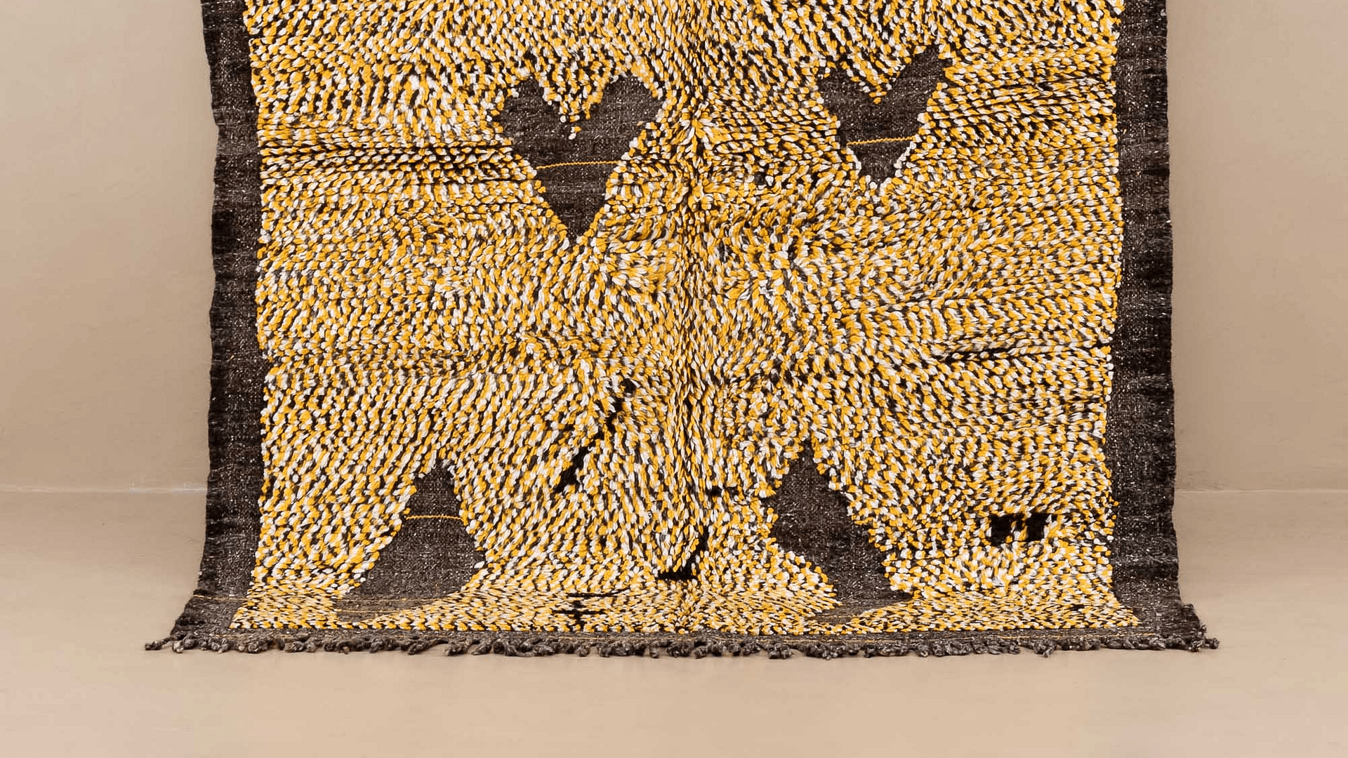Yellow Geometric Kilim Taznakht Rug