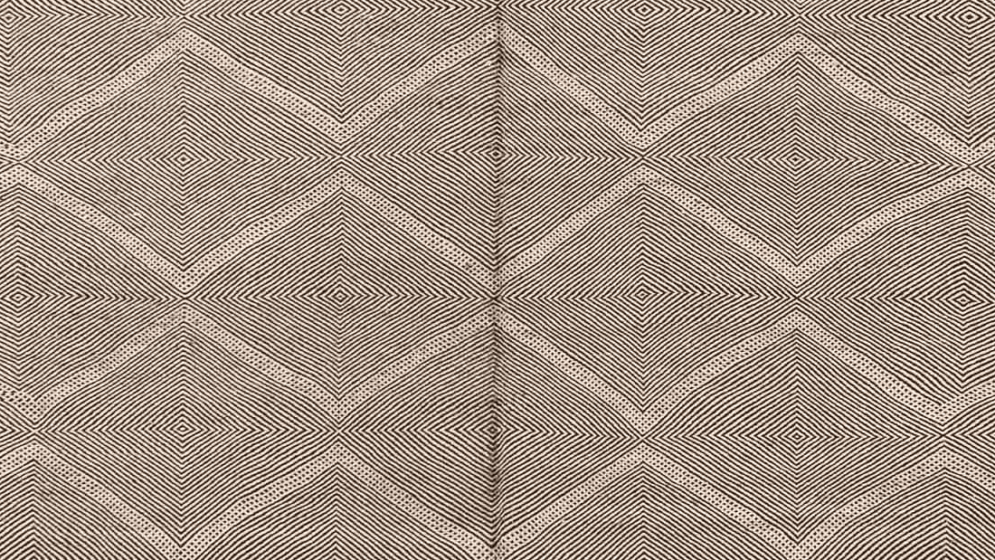 Ivory Chevron Kilim Taznakht Rug