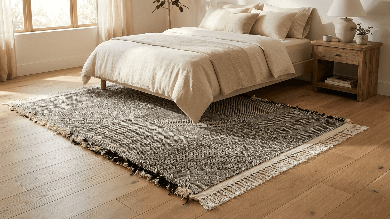 Neutral Patchwork Kilim Taznakht Rug