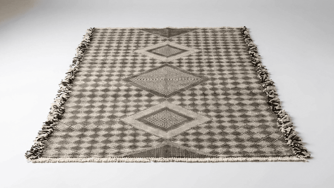 Black Diamond Kilim Taznakht Rug