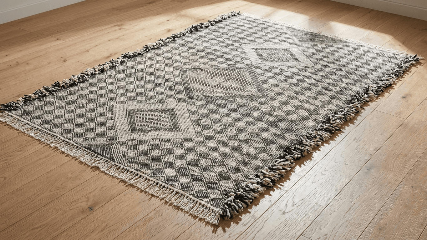 Black Diamond Kilim Taznakht Rug