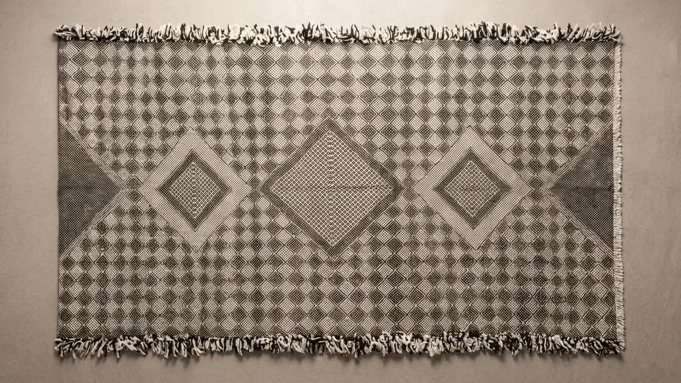Black Diamond Kilim Taznakht Rug