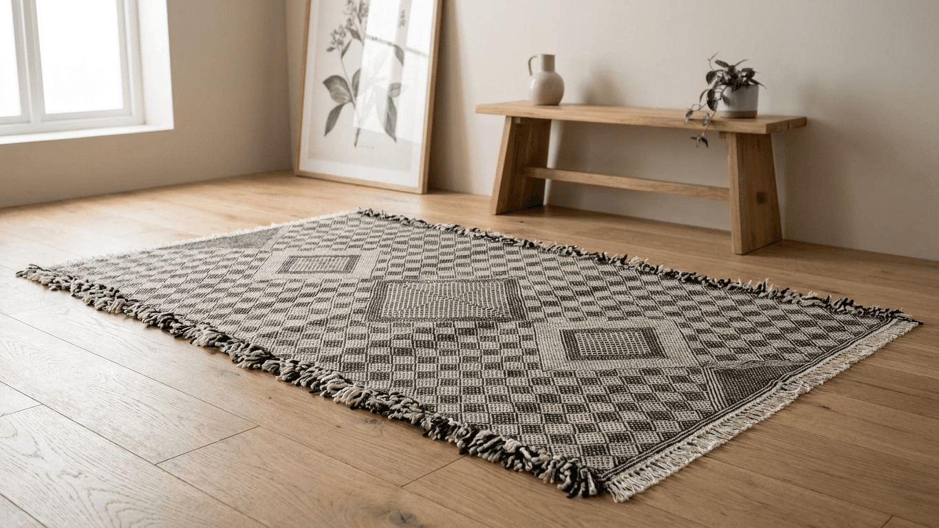 Black Diamond Kilim Taznakht Rug