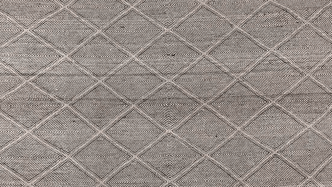 Neutral Diamond Kilim Rug