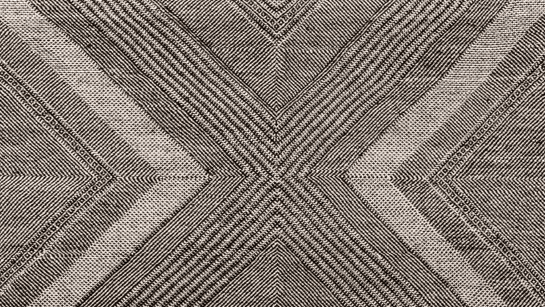 Black X-Motif Taznakht Rug