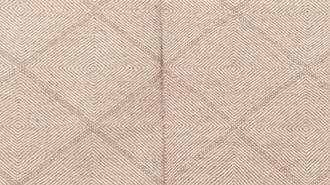 Neutral Herringbone Kilim Taznakht Rug
