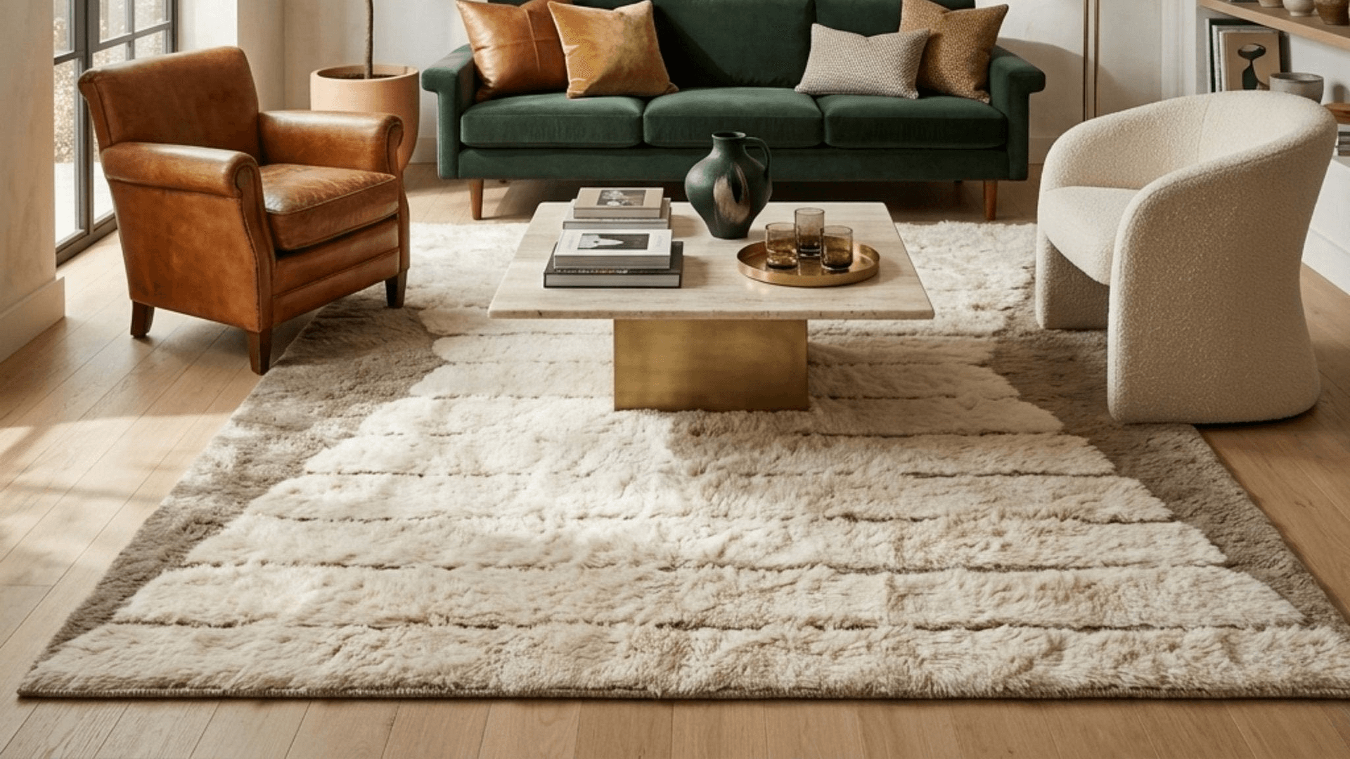 Handmade Wool Rugs Boho Beni Mrirt Living Room Decor