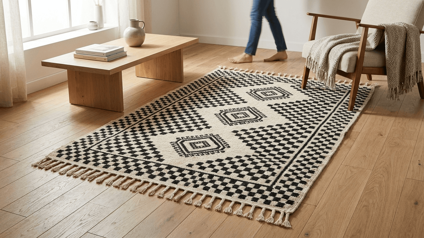 Black Diamond Kilim Taznakht Rug