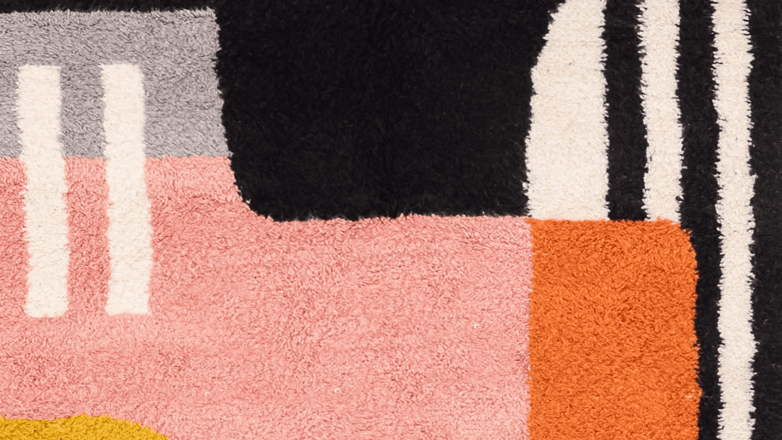 Handmade Wool Rug  Boho Living Room Decor Beni Ourain