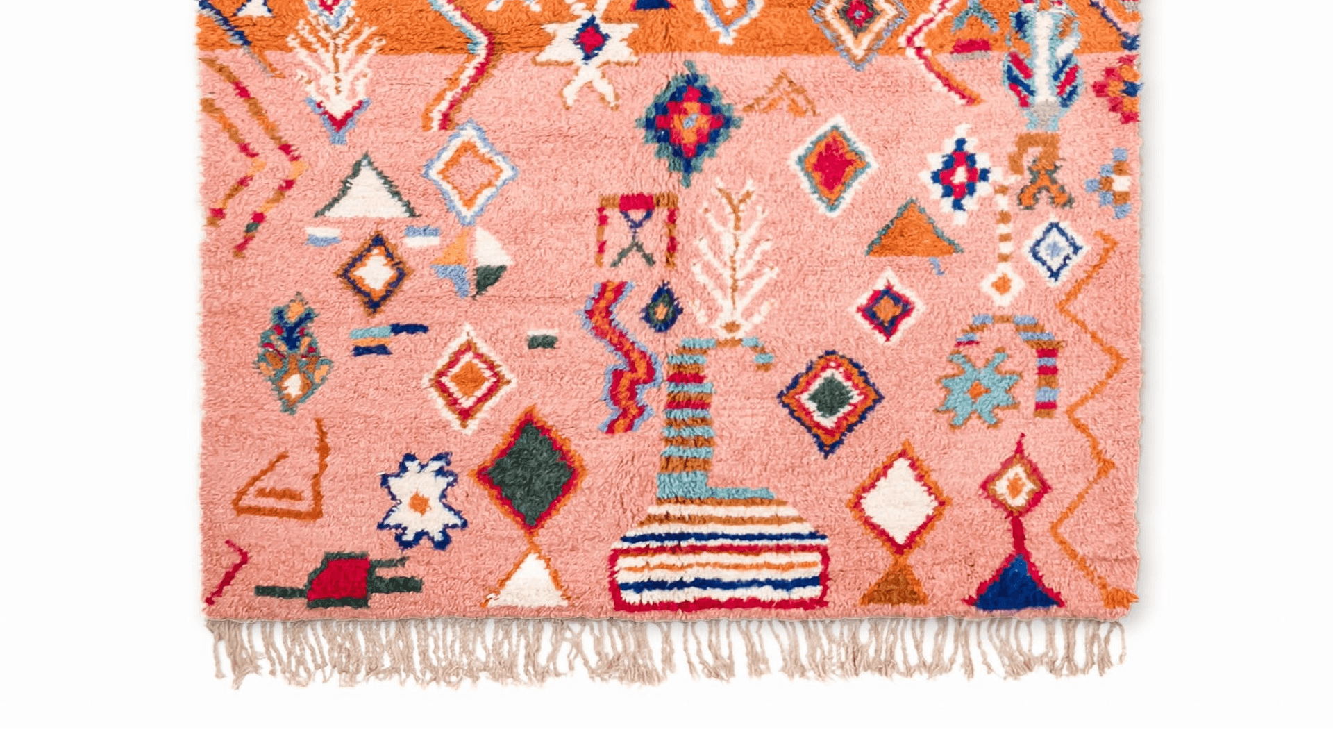 Handmade Wool Rugs  Boho Living Room Decor