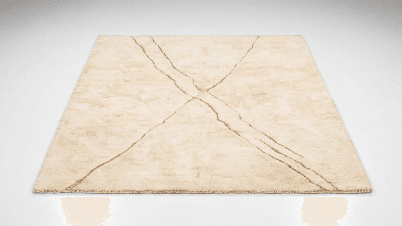 Handmade Wool Rug Beni Mrirt Boho Living Room Decor