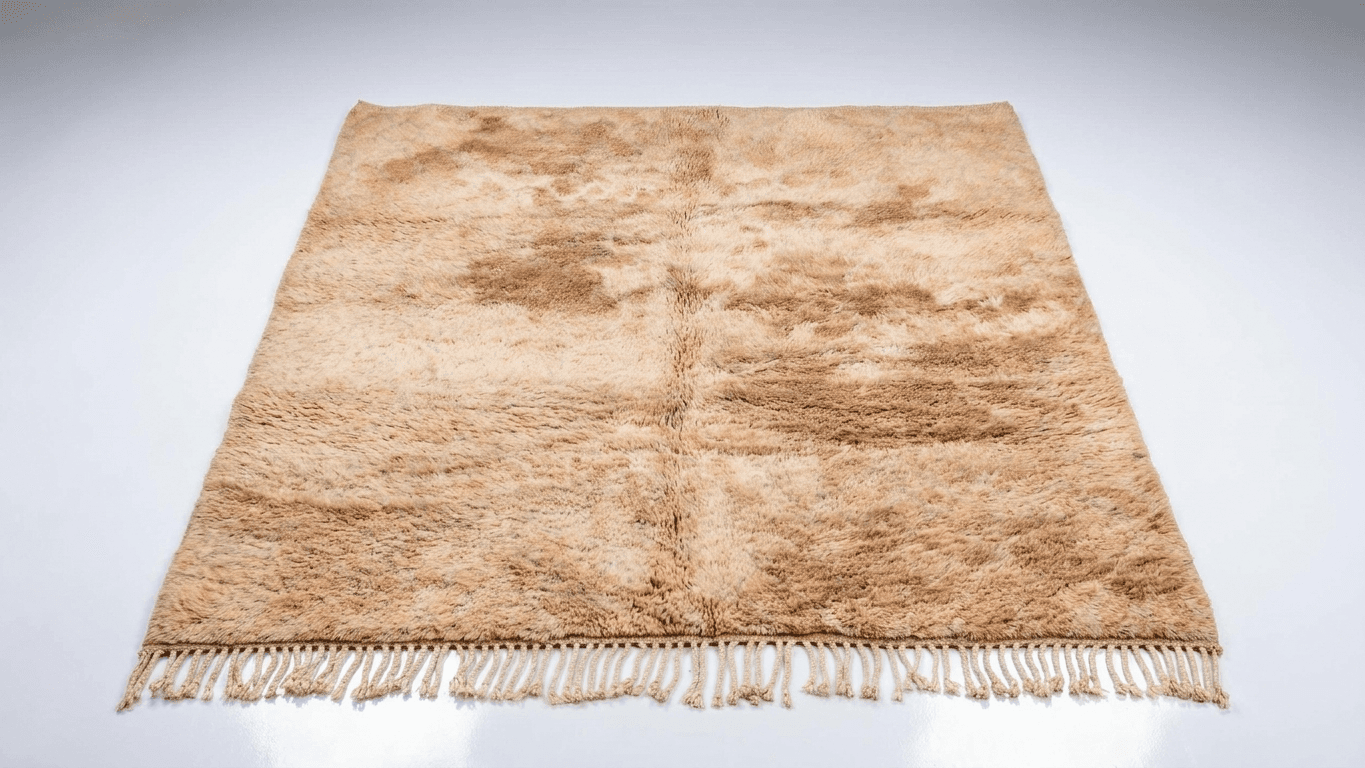 Handmade Wool Rug Beni Mrirt Custom Size Boho Decor