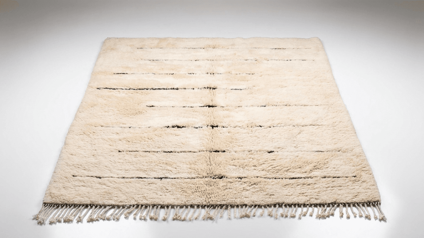 Handmade Wool Rug Beni Mrirt Boho Custom Size Living Room Decor