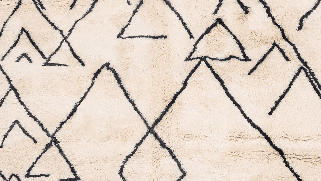 Handmade Wool Rug Beni Mrirt Boho Custom Size Home Decor