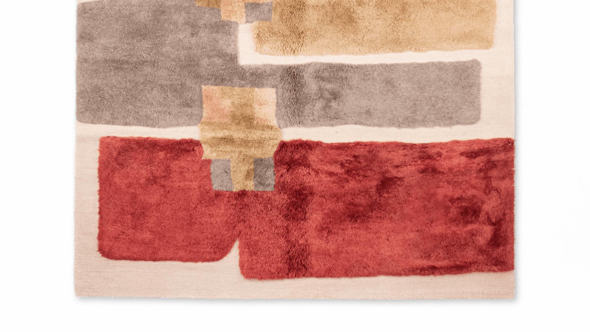 Handmade Wool Rug - Beni Mrirt - Boho Modern Decor