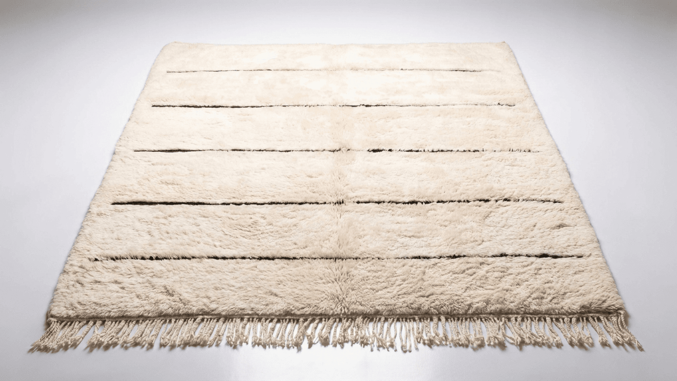 Handmade Wool Rugs Beni Mrirt Boho Style Bedroom Decor