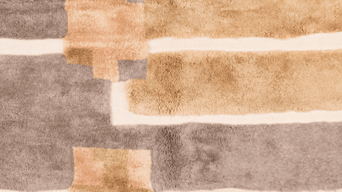 Handmade Wool Rug - Beni Mrirt - Boho Modern Decor