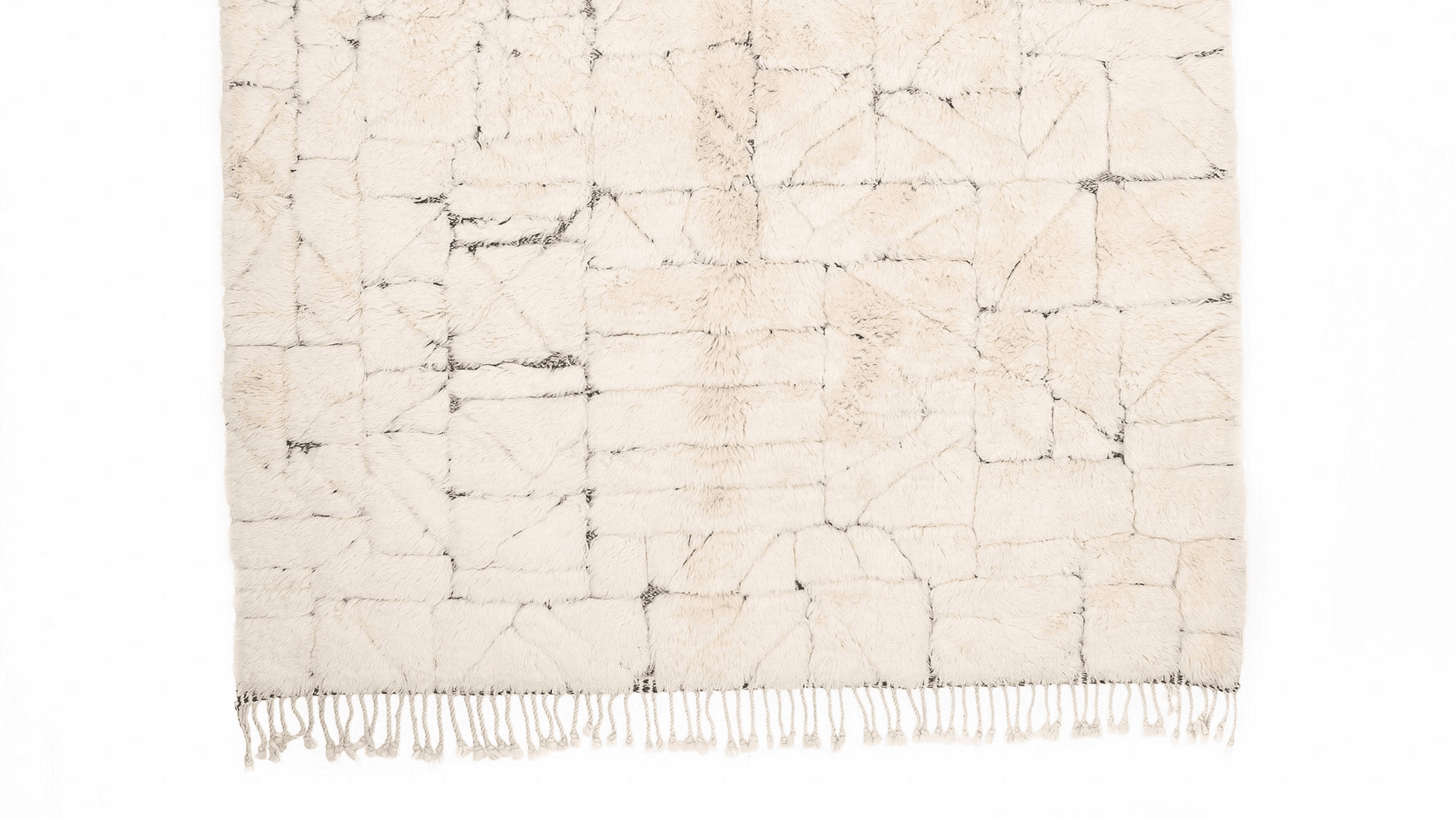 Handmade Wool Rug Beni Mrirt Custom Size Boho Decor