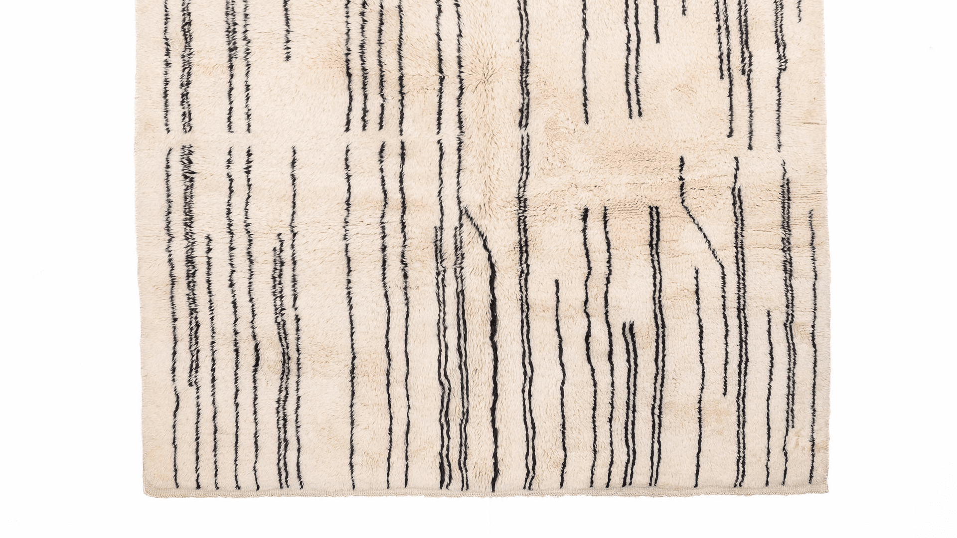 Handmade Wool Rugs Beni Mrirt Custom Size Boho Living Room Decor