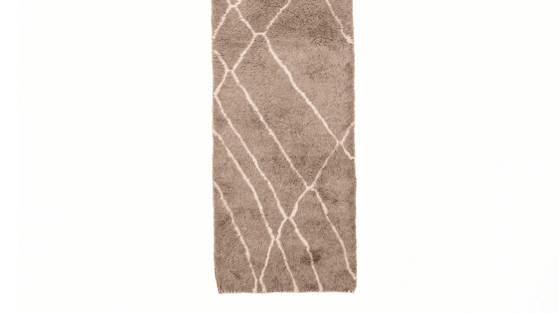 Handmade Wool Beni Mrirt Rug Custom Size Boho Living Room Decor