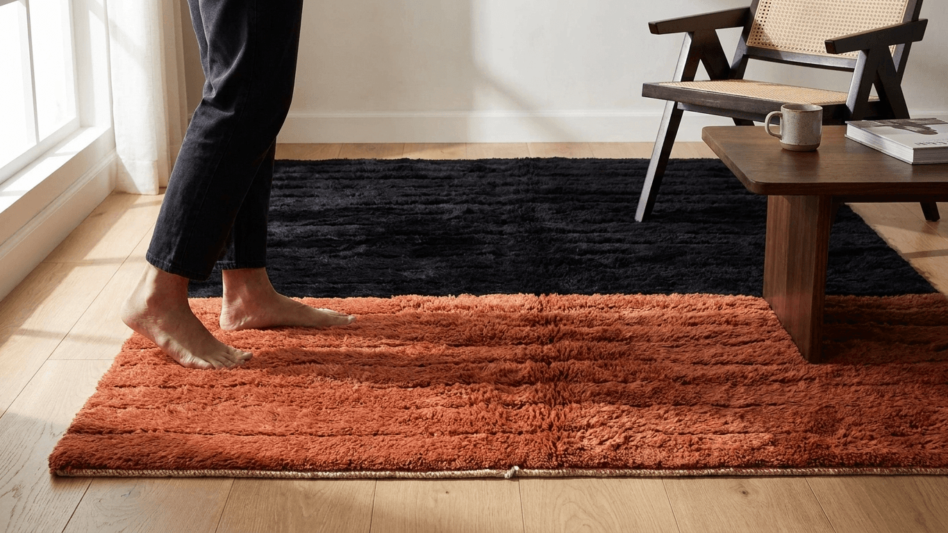 Handmade Wool Rugs - Beni Mrirt Style - Custom Size - Boho Home Decor