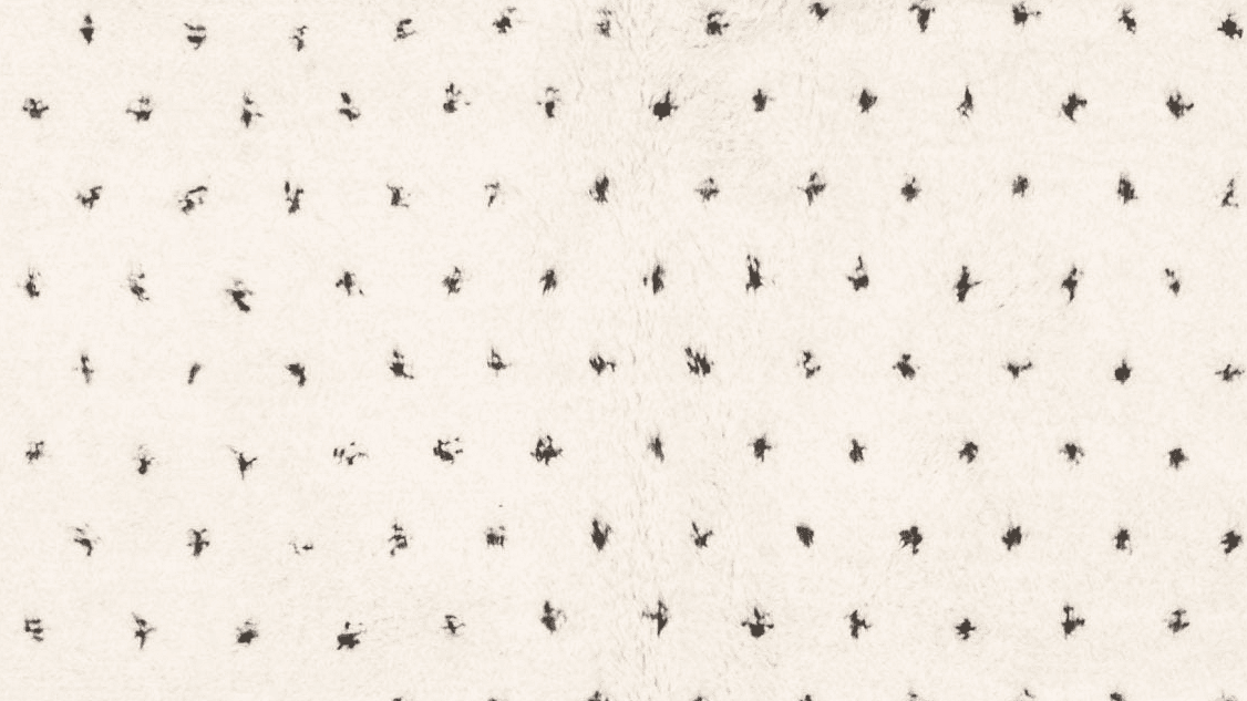 Ivory Speckled Round Beni Ourain Rug