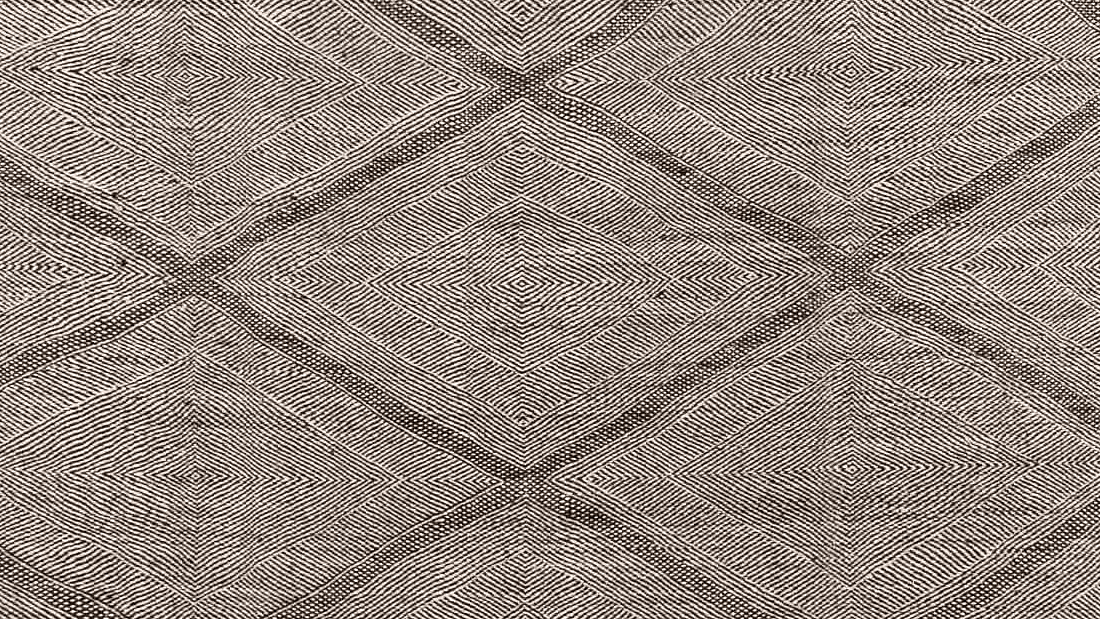 Neutral Diamond Kilim Taznakht Rug