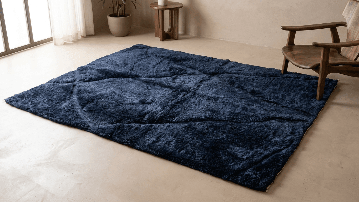 Handmade Wool Rugs Beni Mrirt Custom Size Modern Living Room