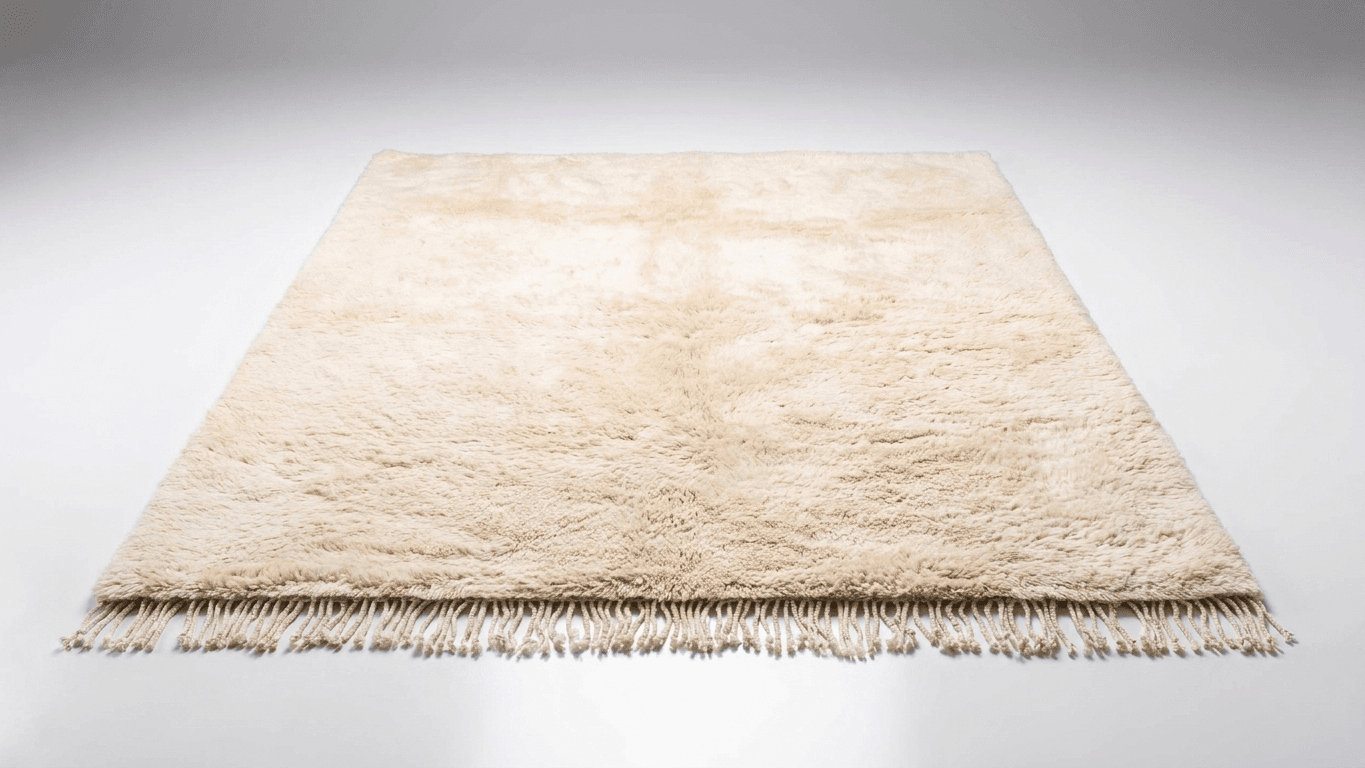 Handmade Beni Mrirt Wool Rug  Boho Decor Living Room