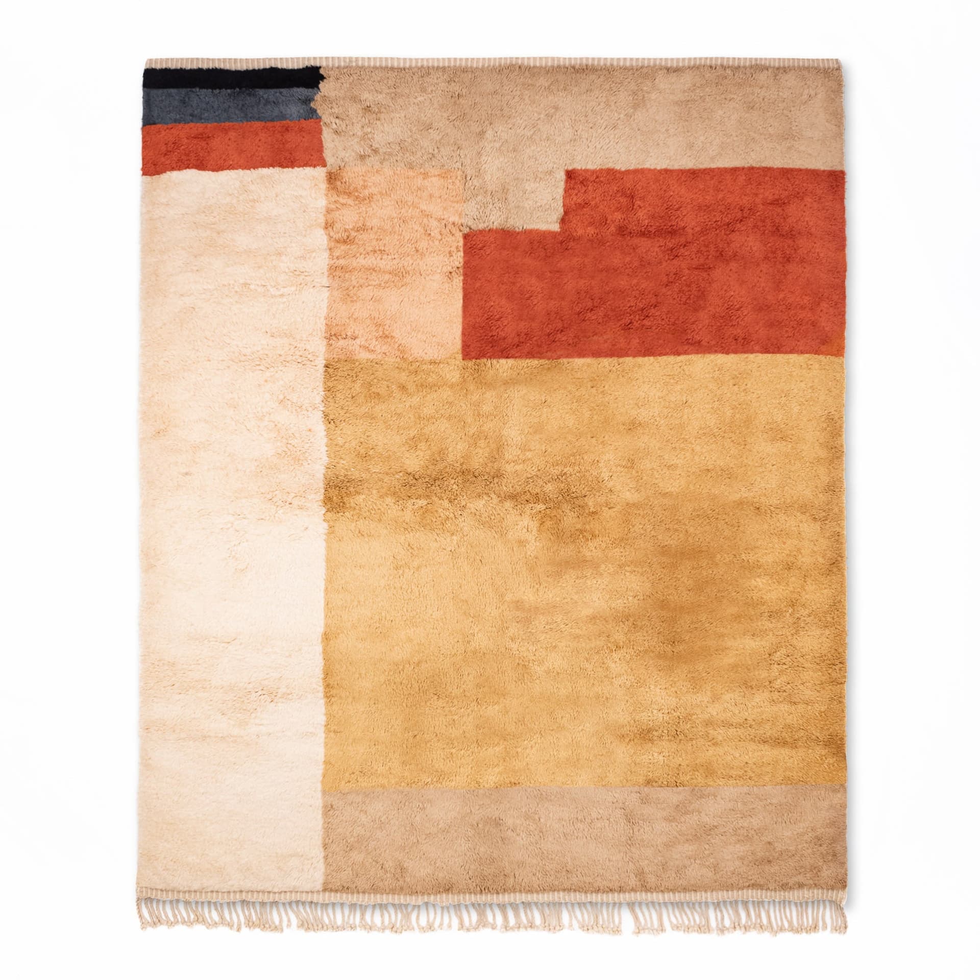 Handmade Wool Rugs - Beni MrirtBoho Living Room Decor