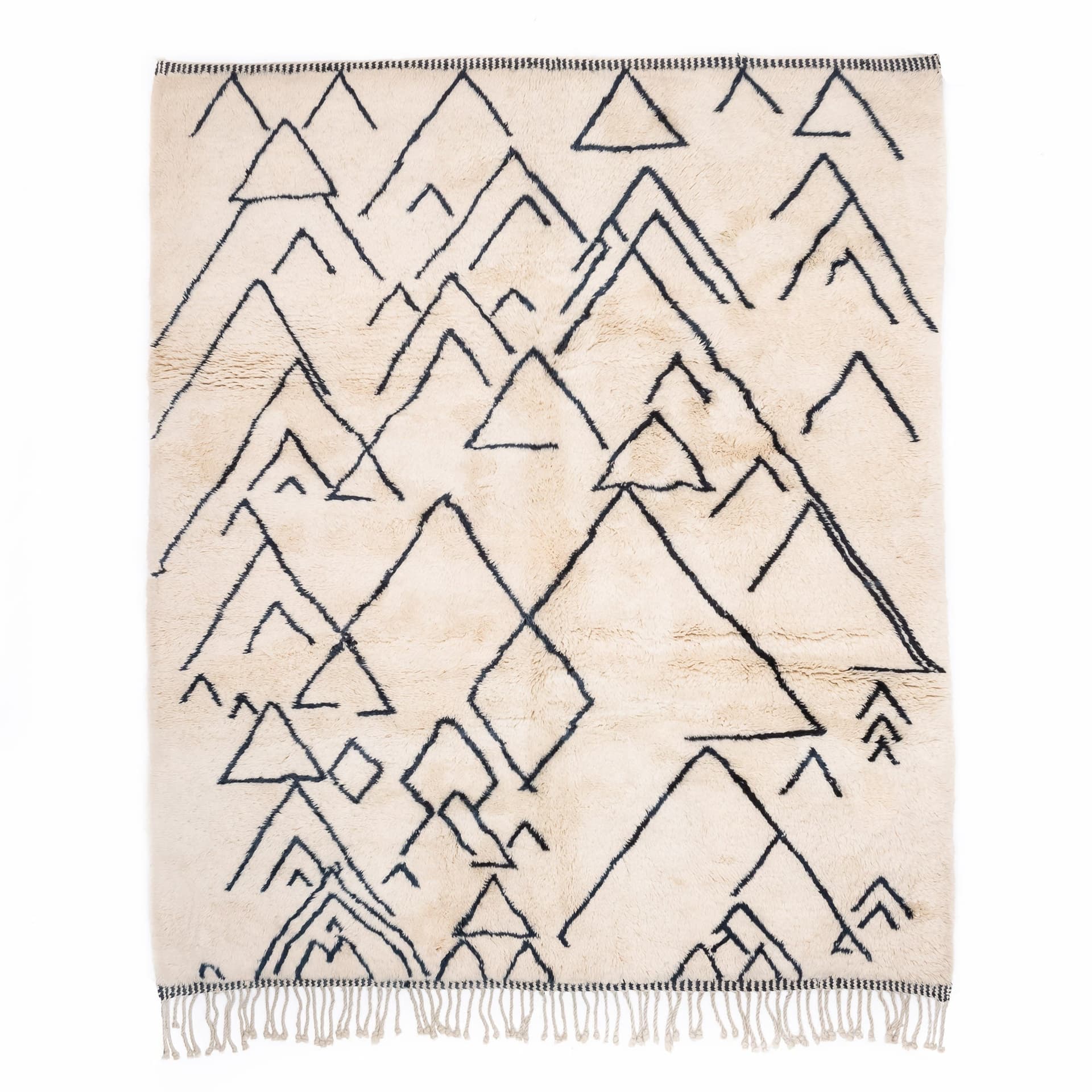 Handmade Wool Rug Beni Mrirt Boho Custom Size Home Decor