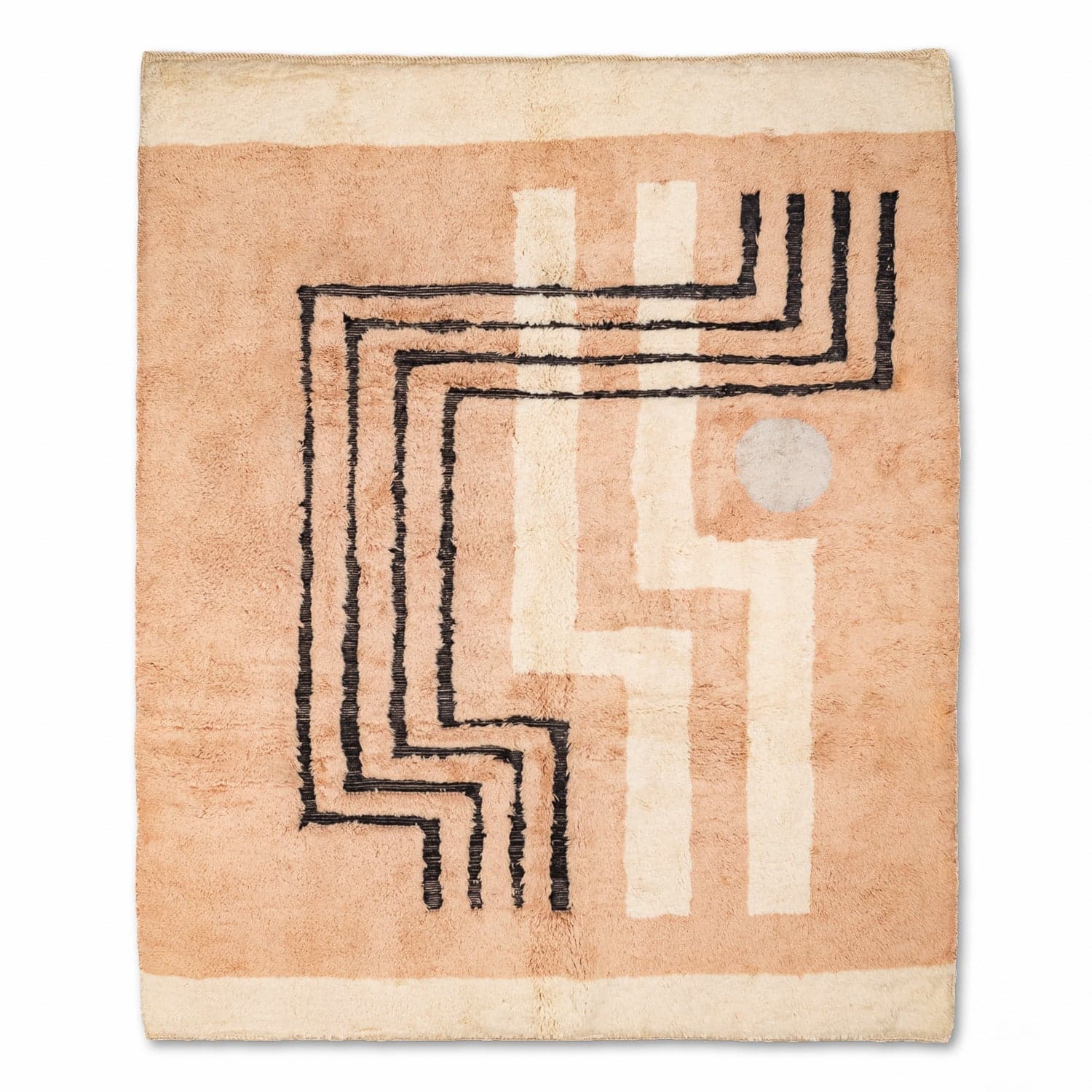 Handmade Wool Rug  Boho Style Living Room Decor