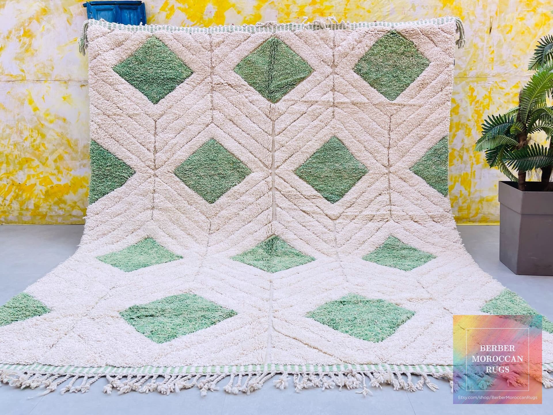 All sizes Beni ourain rug, Authentic custom Moroccan rug, Berber carpet, Genuine Wool rug