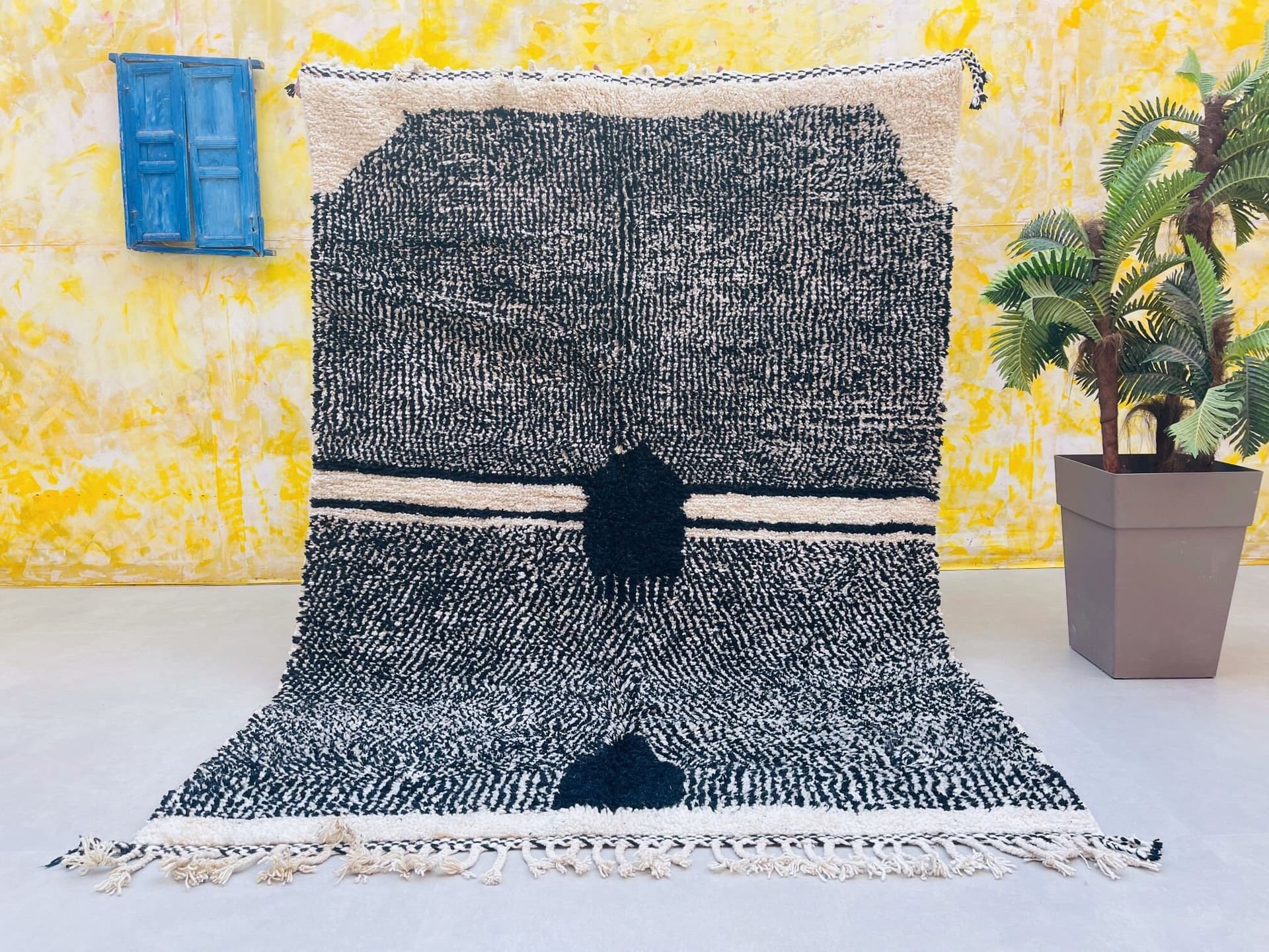 Beni ourain rug, Accent Moroccan rug, Large wool carpet, *CUSTOM*