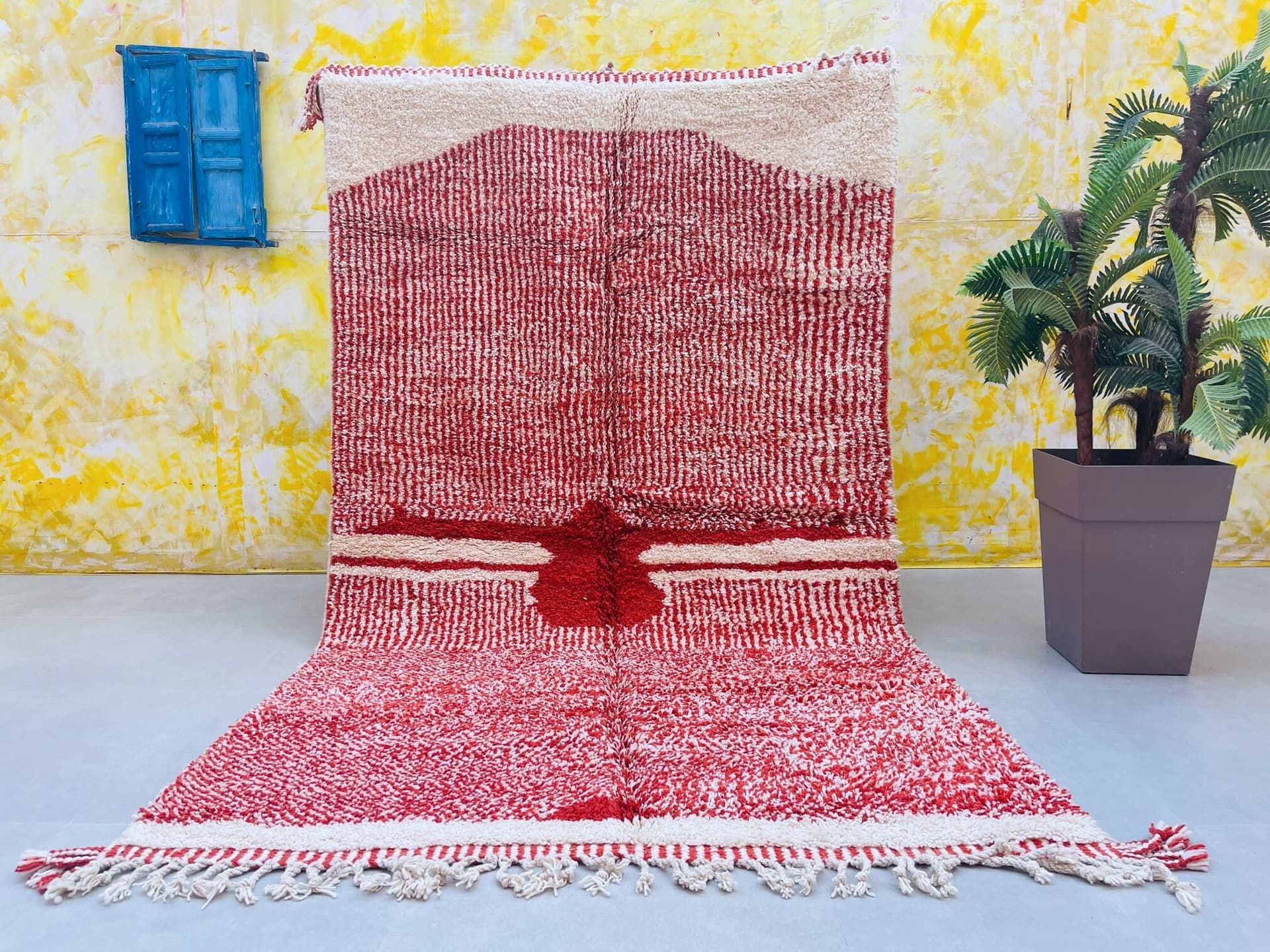 Beni ourain rug, Accent Moroccan rug, Large wool carpet, *CUSTOM*