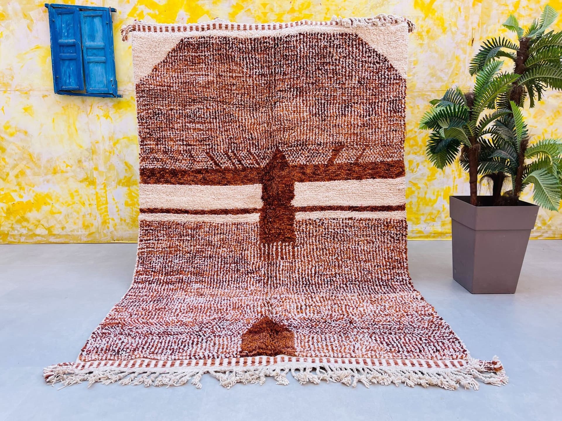 Beni ourain rug, Accent Moroccan rug, Large wool carpet, *CUSTOM*