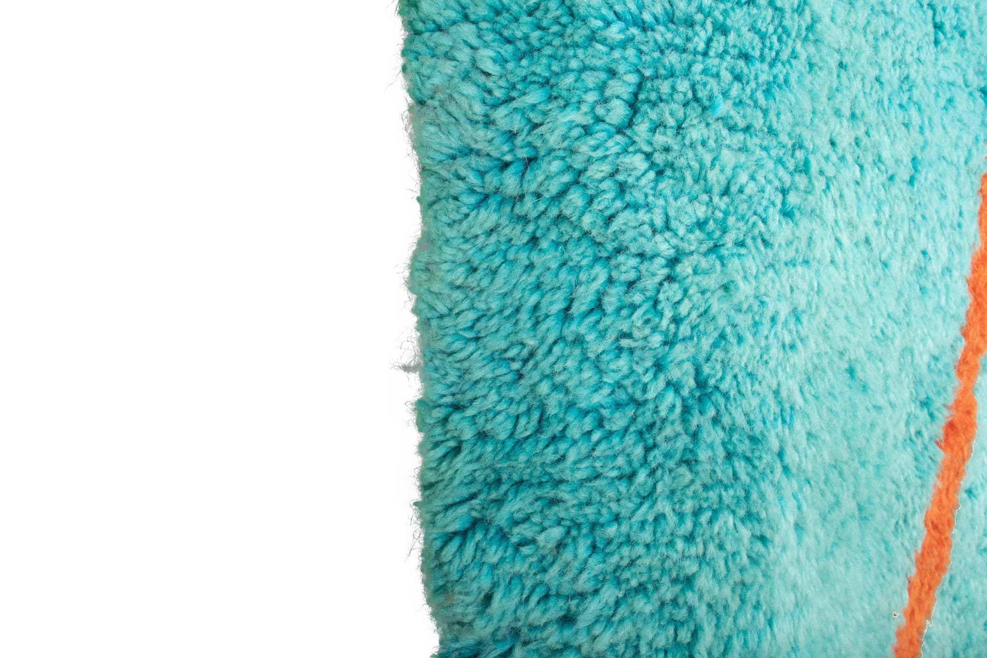 Turquoise Abstract Beni Mrirt Rug