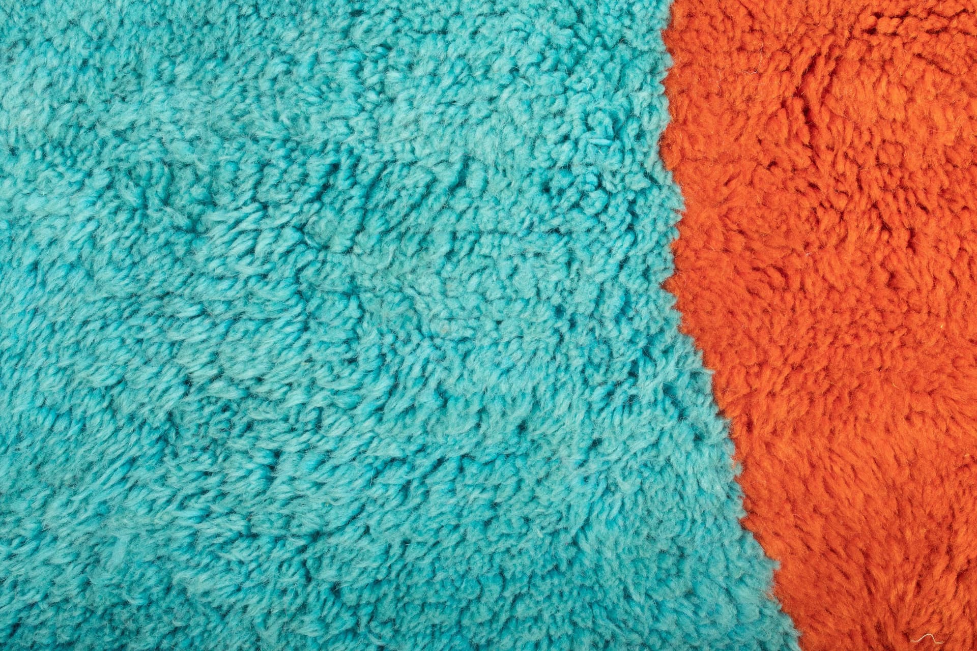 Turquoise Abstract Beni Mrirt Rug