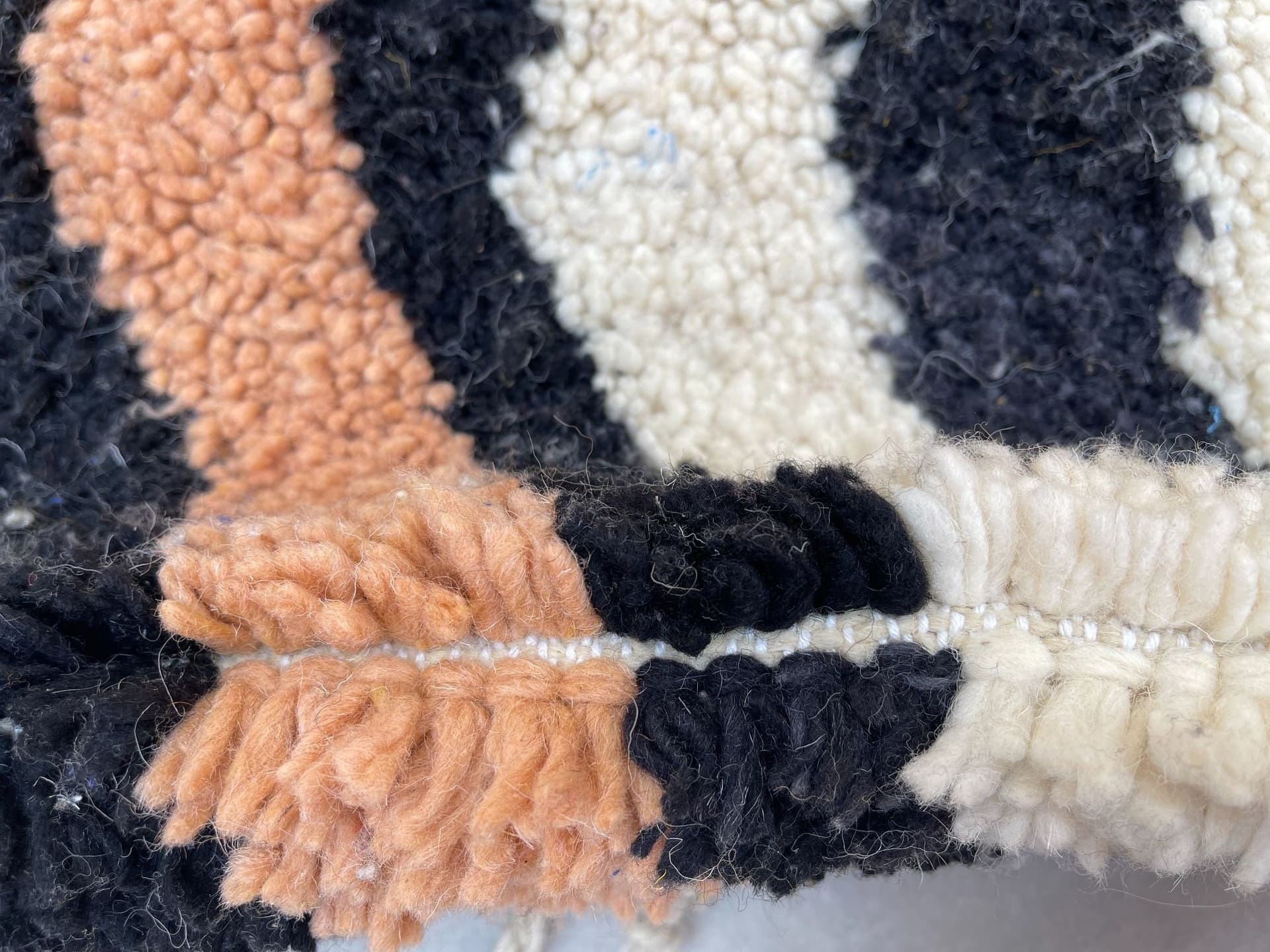 Multicolor Abstract Round Rug