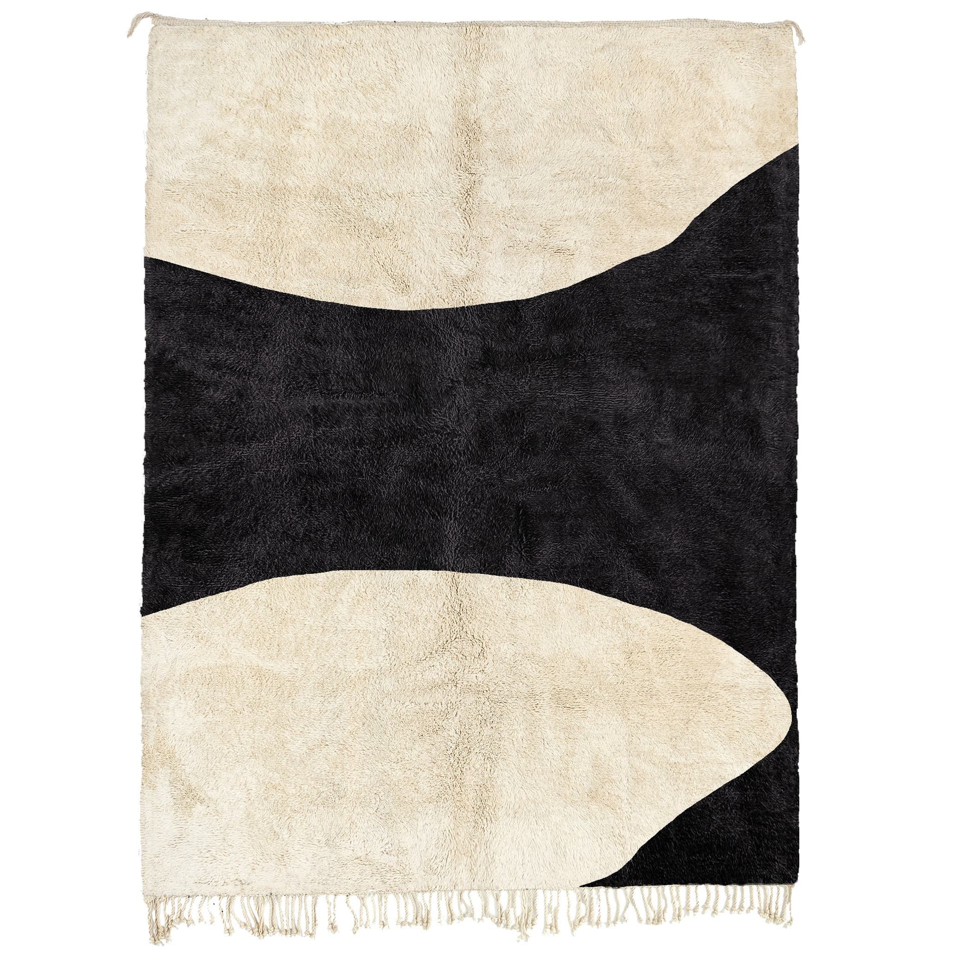 Black Ivory Split Beni Mrirt Rug