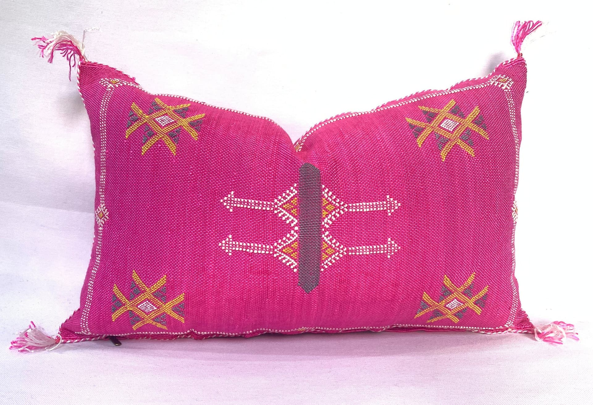 Pink Geometric Pillow