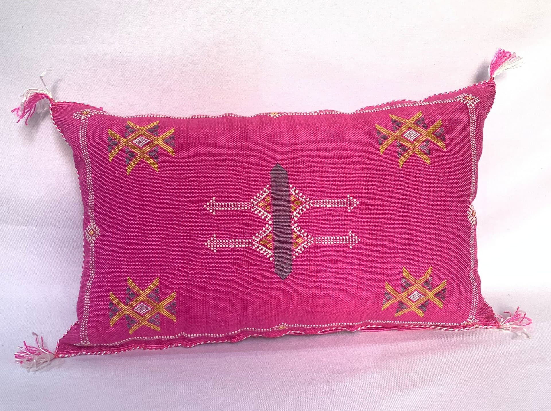 Pink Geometric Pillow