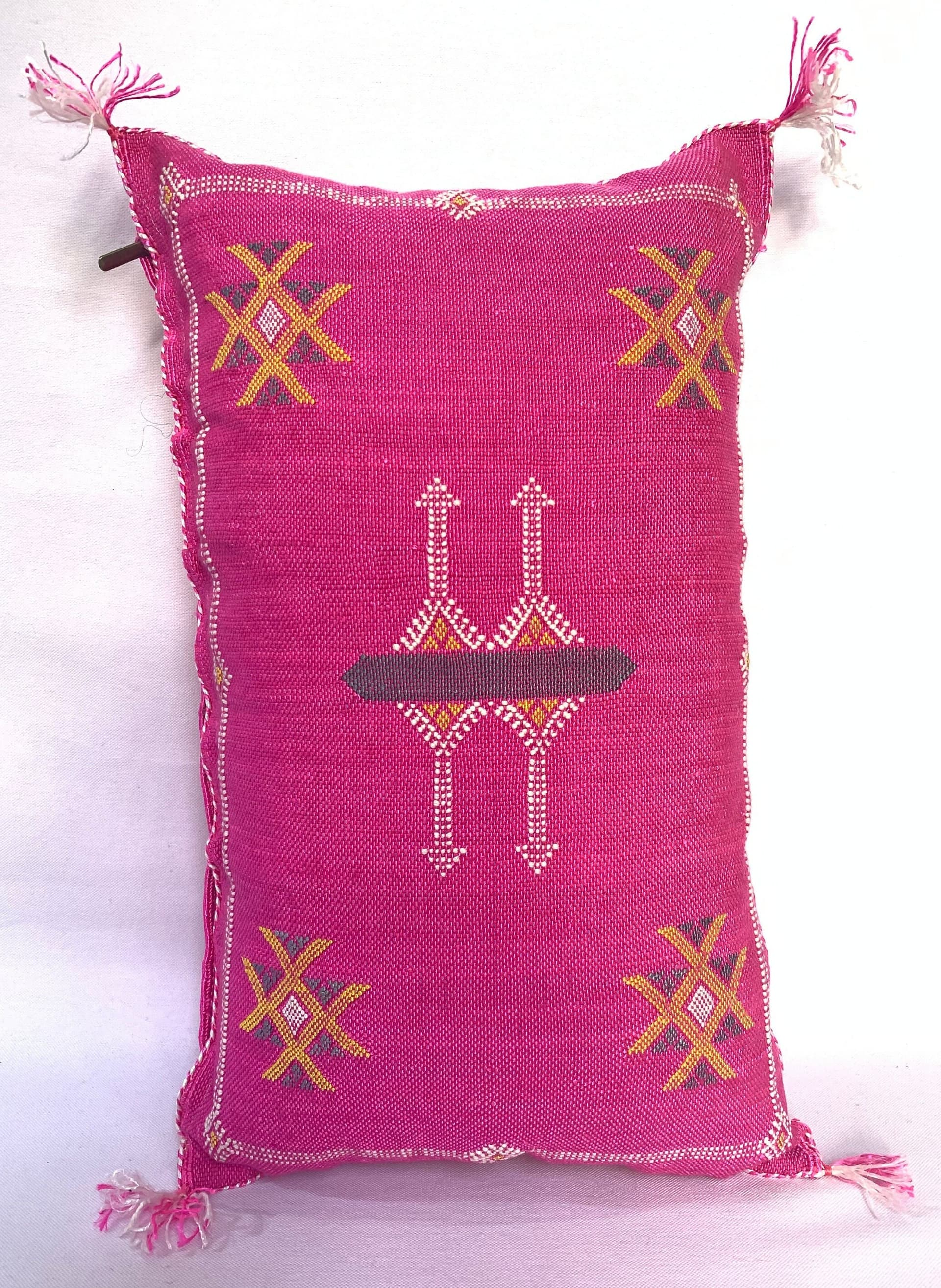 Pink Geometric Pillow