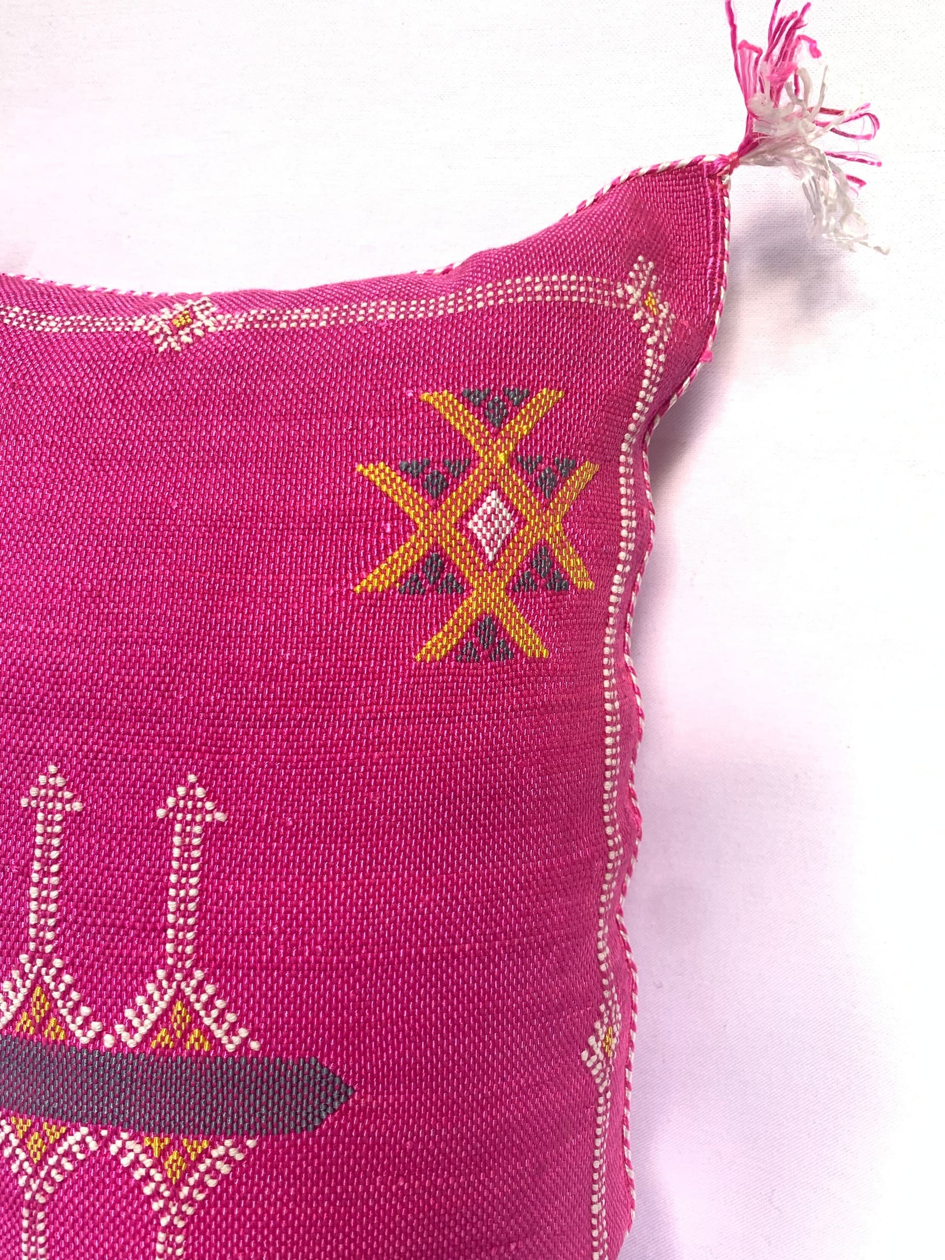 Pink Geometric Pillow
