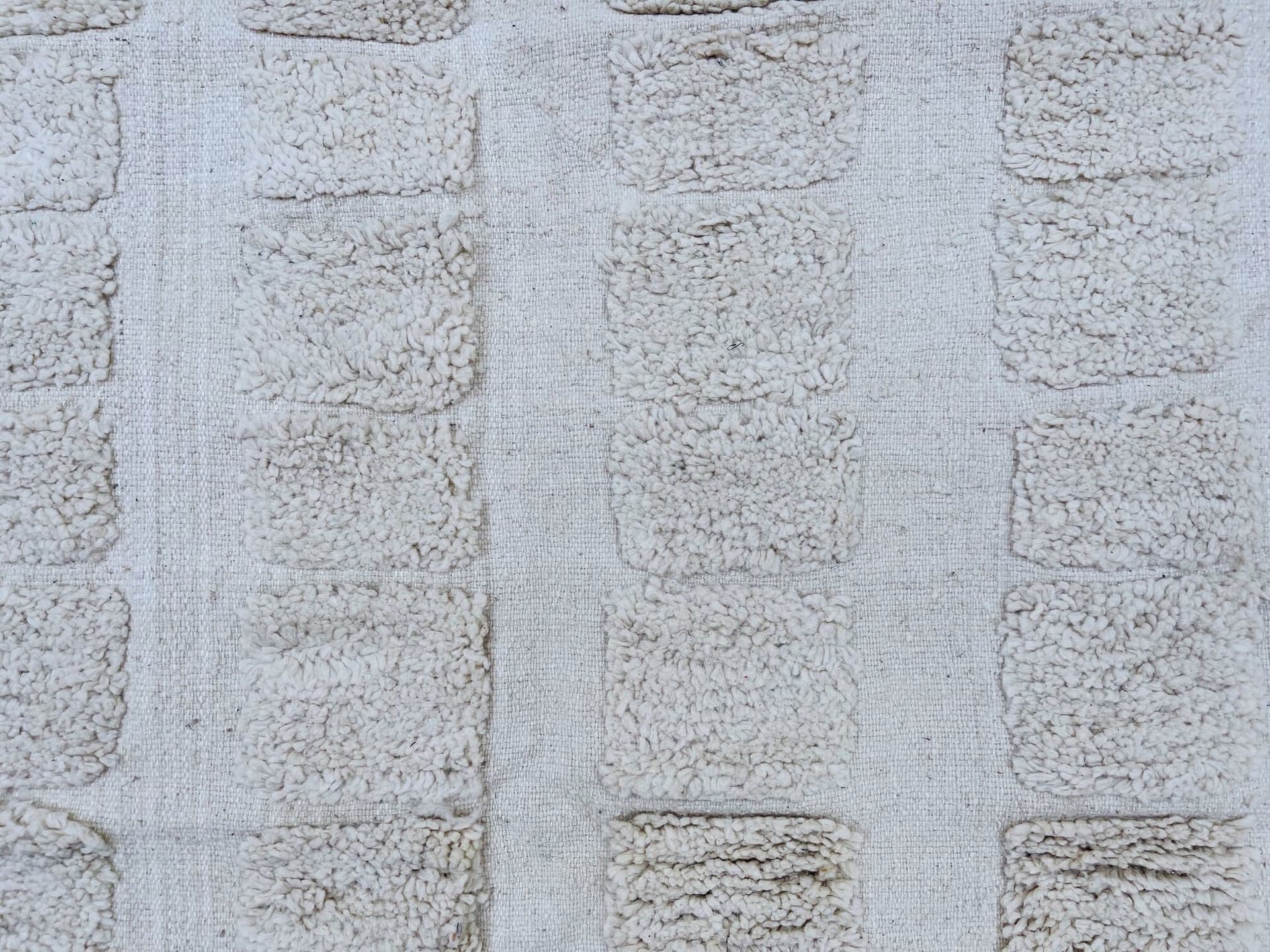 Neutral Grid Beni Ourain Rug