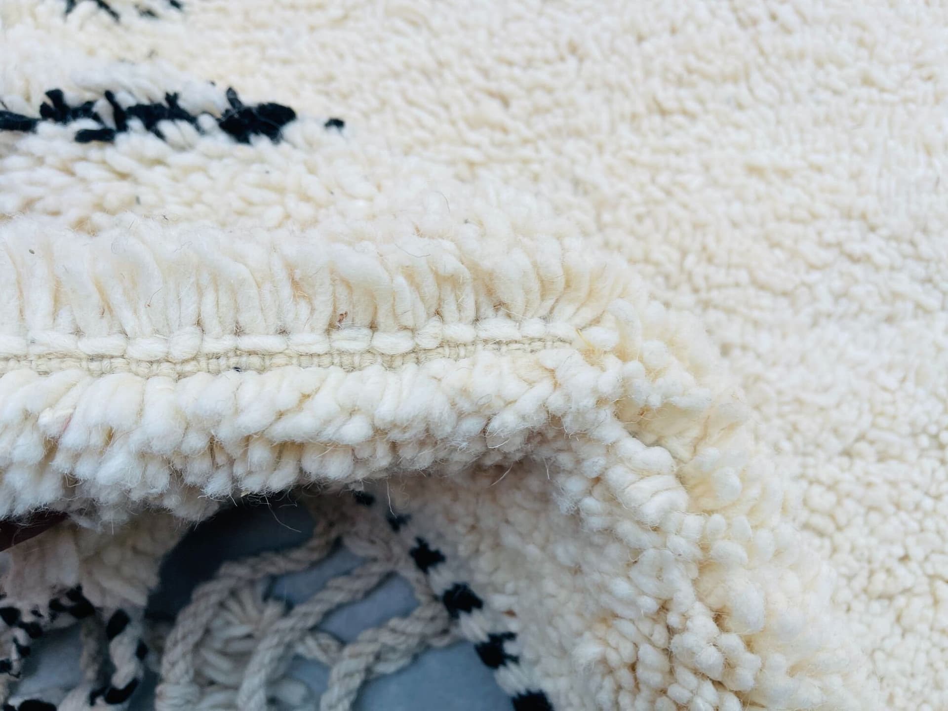 Ivory Crossing Diamond Beni Ourain Rug