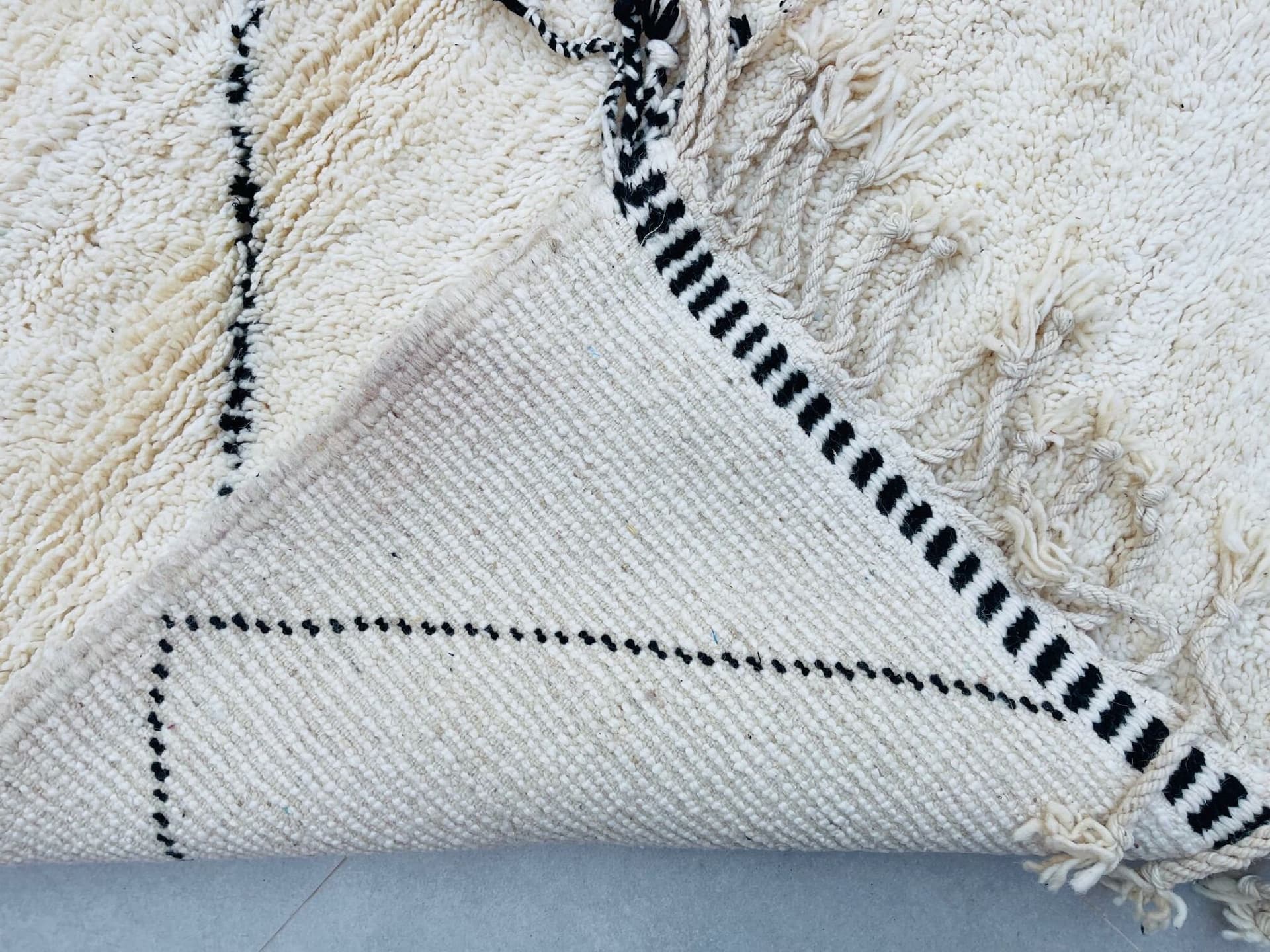 Ivory Crossing Diamond Beni Ourain Rug