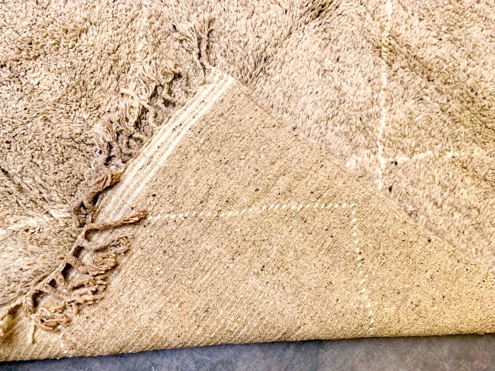 Ivory Tassel Beni Ourain Rug